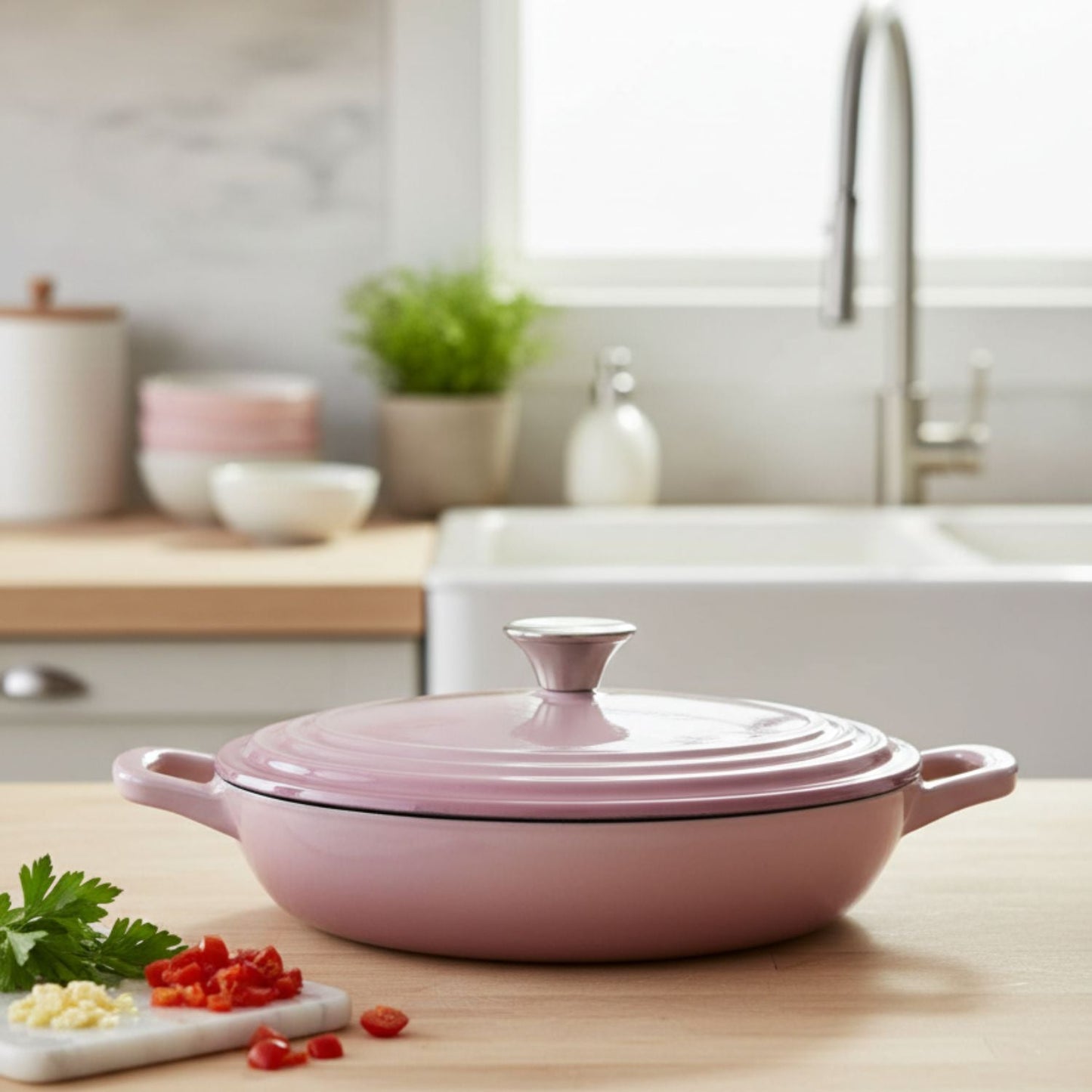 Enamelled Cast Iron Casserole Dish