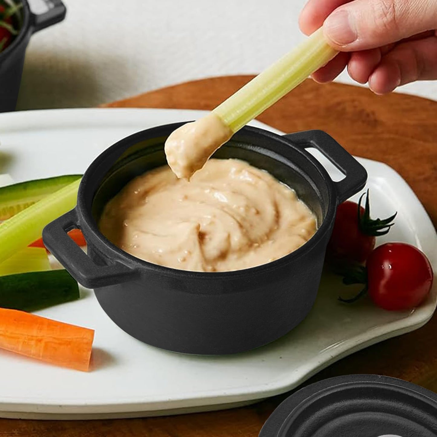 Mini Cast Iron Dutch Ovens, Set of 2