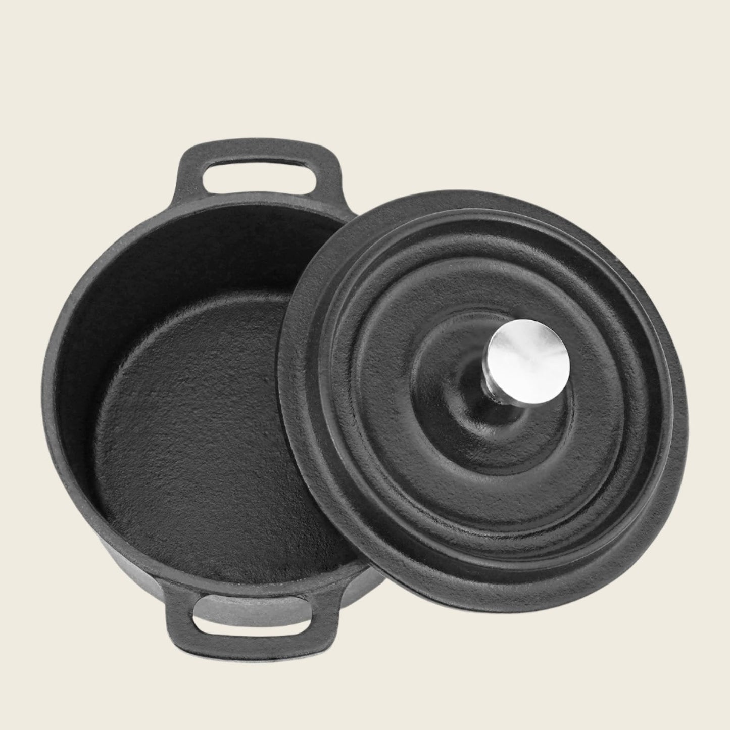 Mini Cast Iron Dutch Ovens, Set of 2