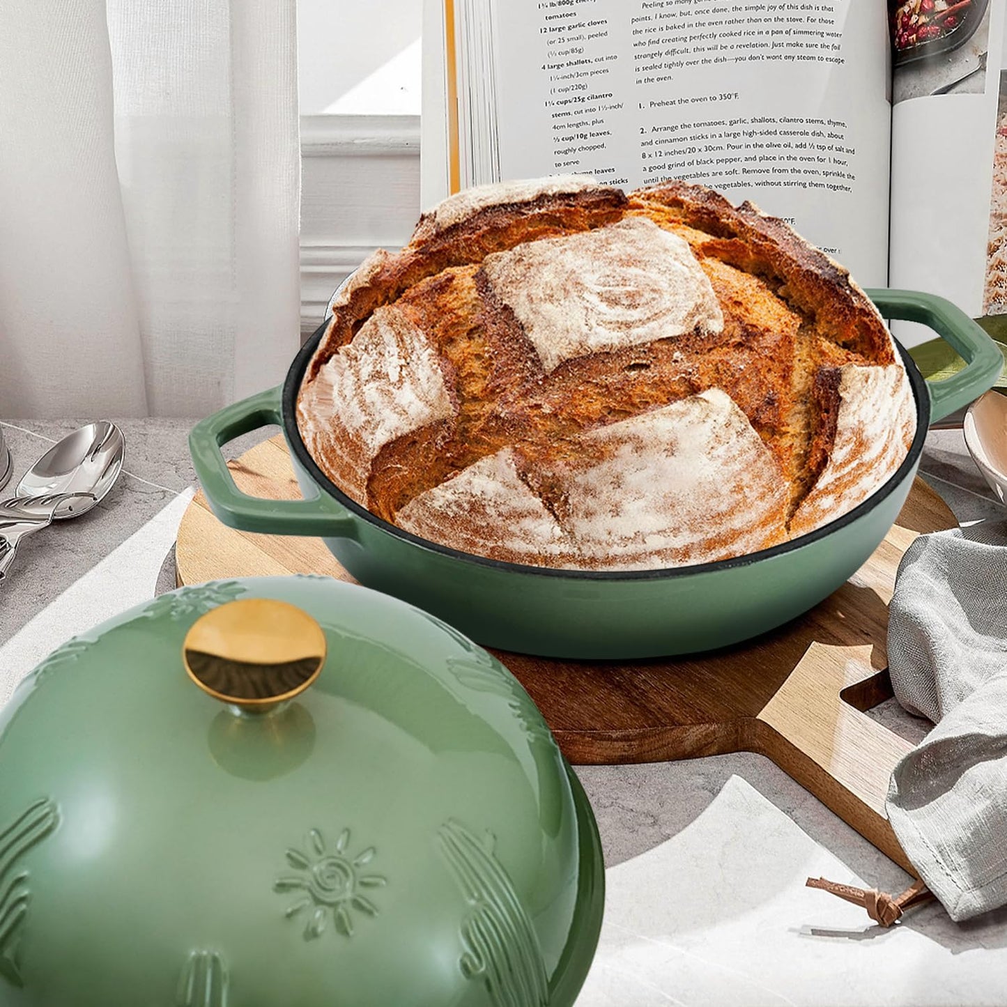 Enamelled Cast Iron Bread Oven for Sourdough