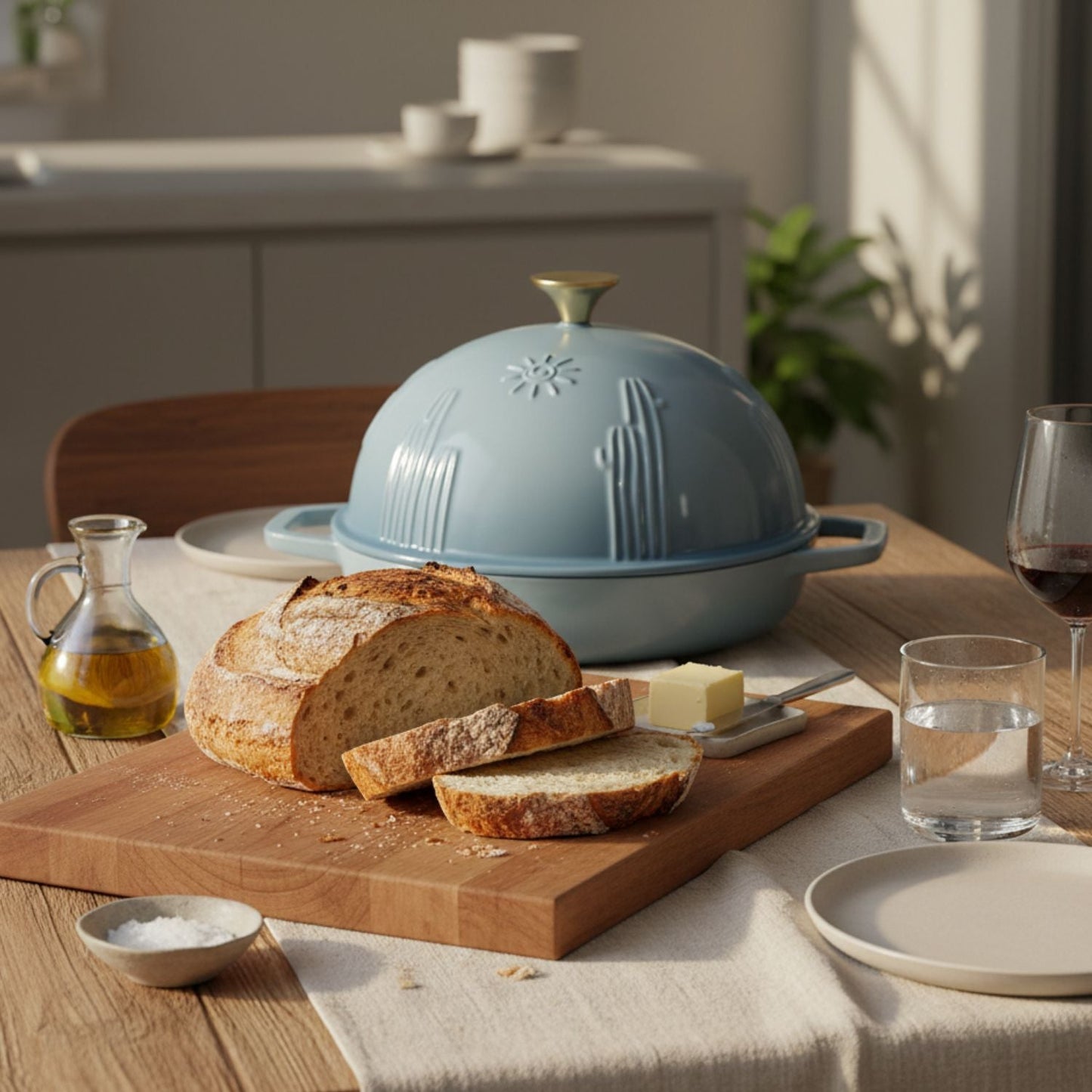 Enamelled Cast Iron Bread Oven for Sourdough