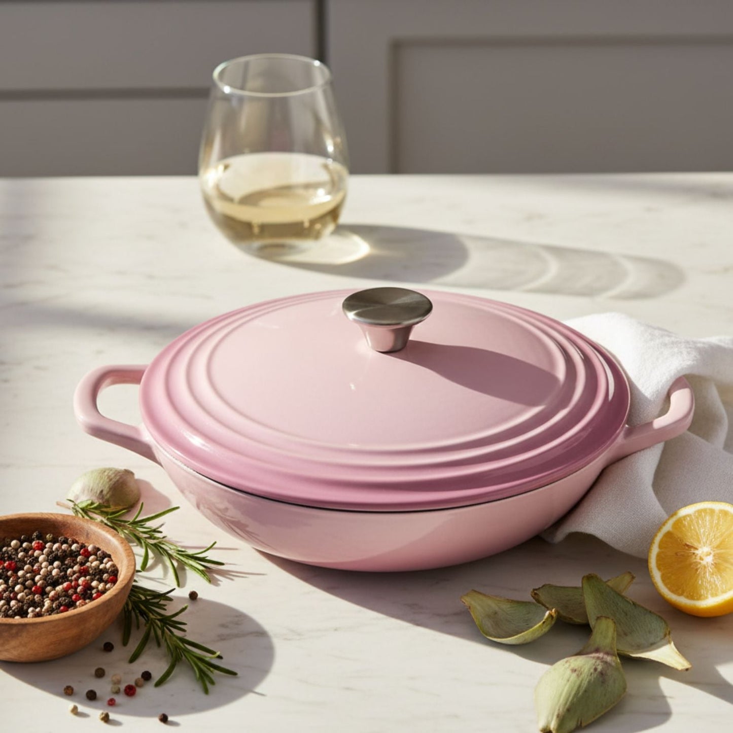 Enamelled Cast Iron Casserole Dish