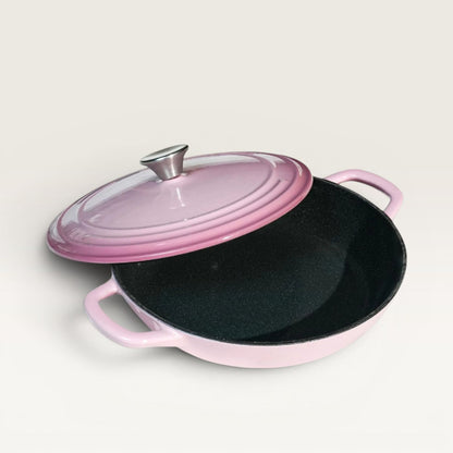 Enamelled Cast Iron Shallow Casserole