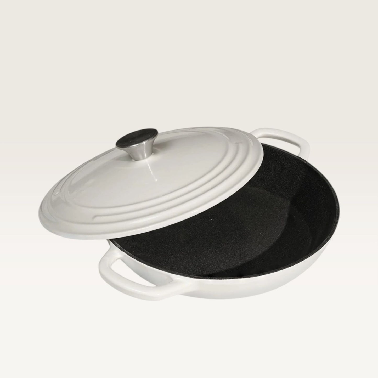 Enamelled Cast Iron Shallow Casserole