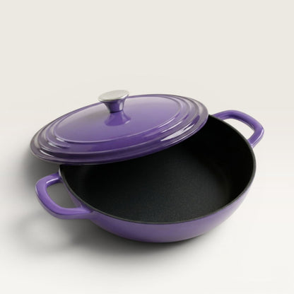 Enamelled Cast Iron Shallow Casserole