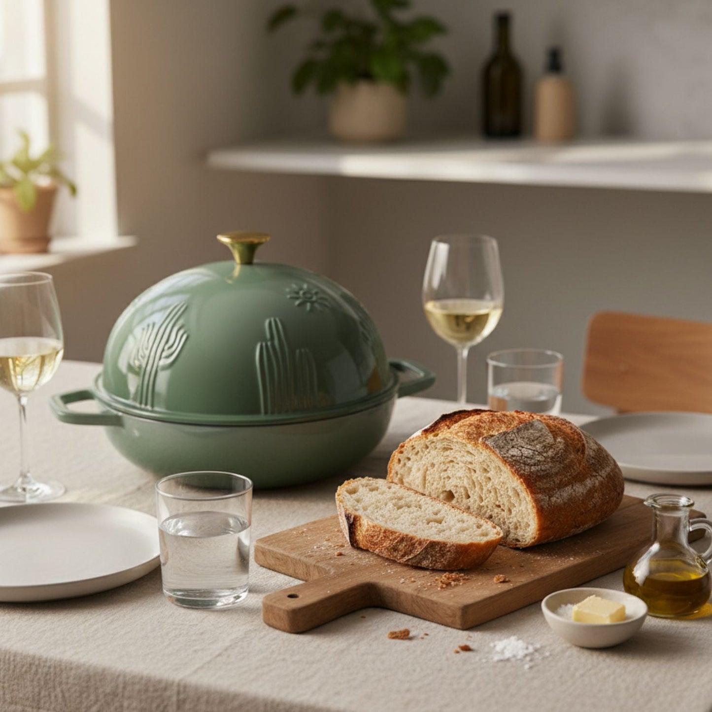 Enamelled Cast Iron Bread Oven for Sourdough