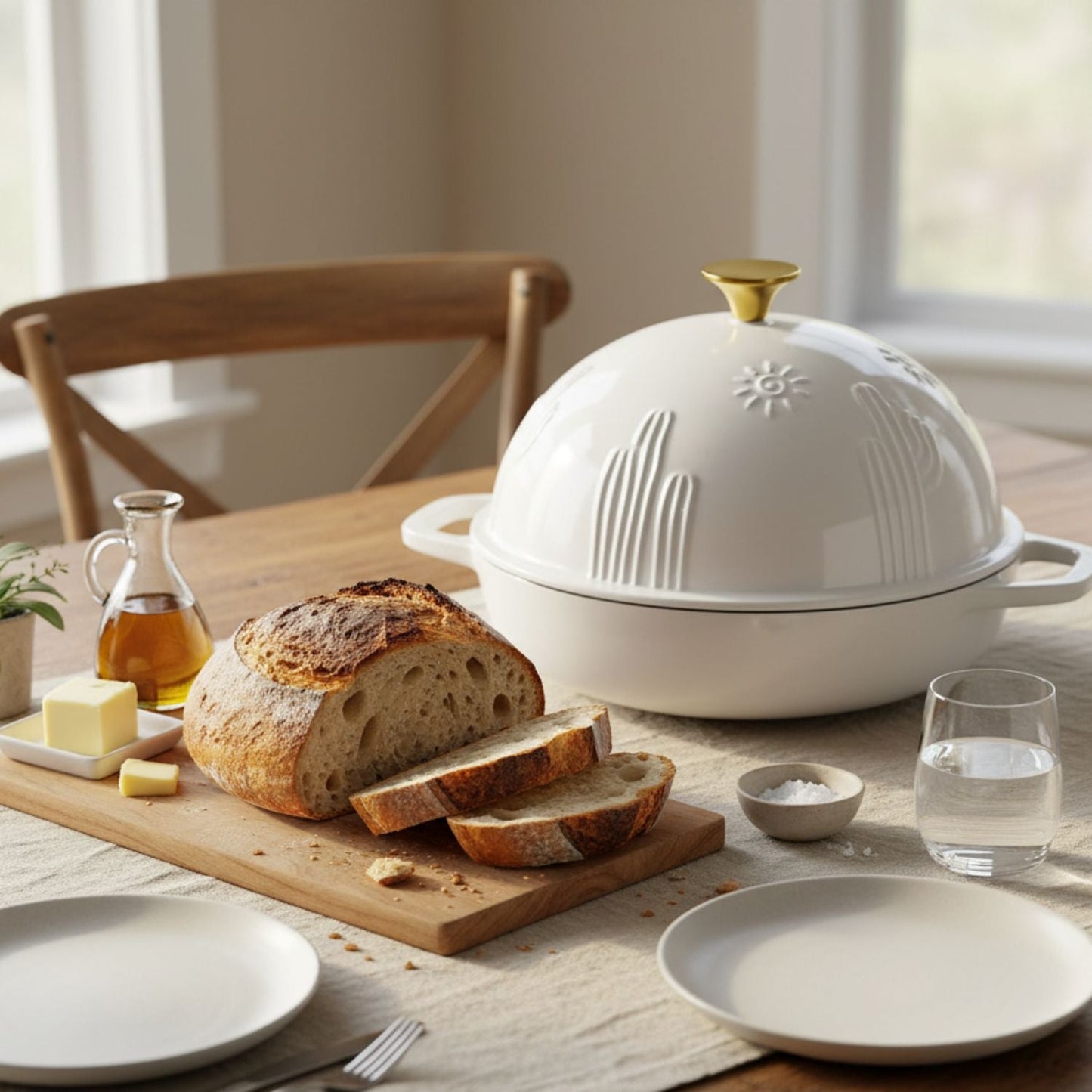 Enamelled Cast Iron Bread Oven for Sourdough