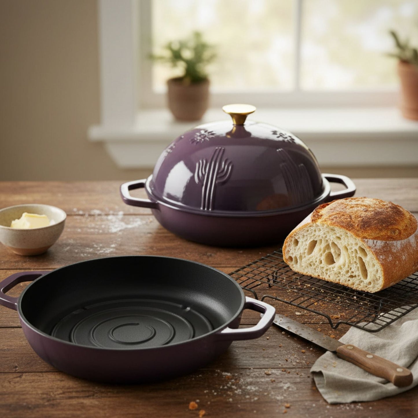 Enamelled Cast Iron Bread Oven for Sourdough