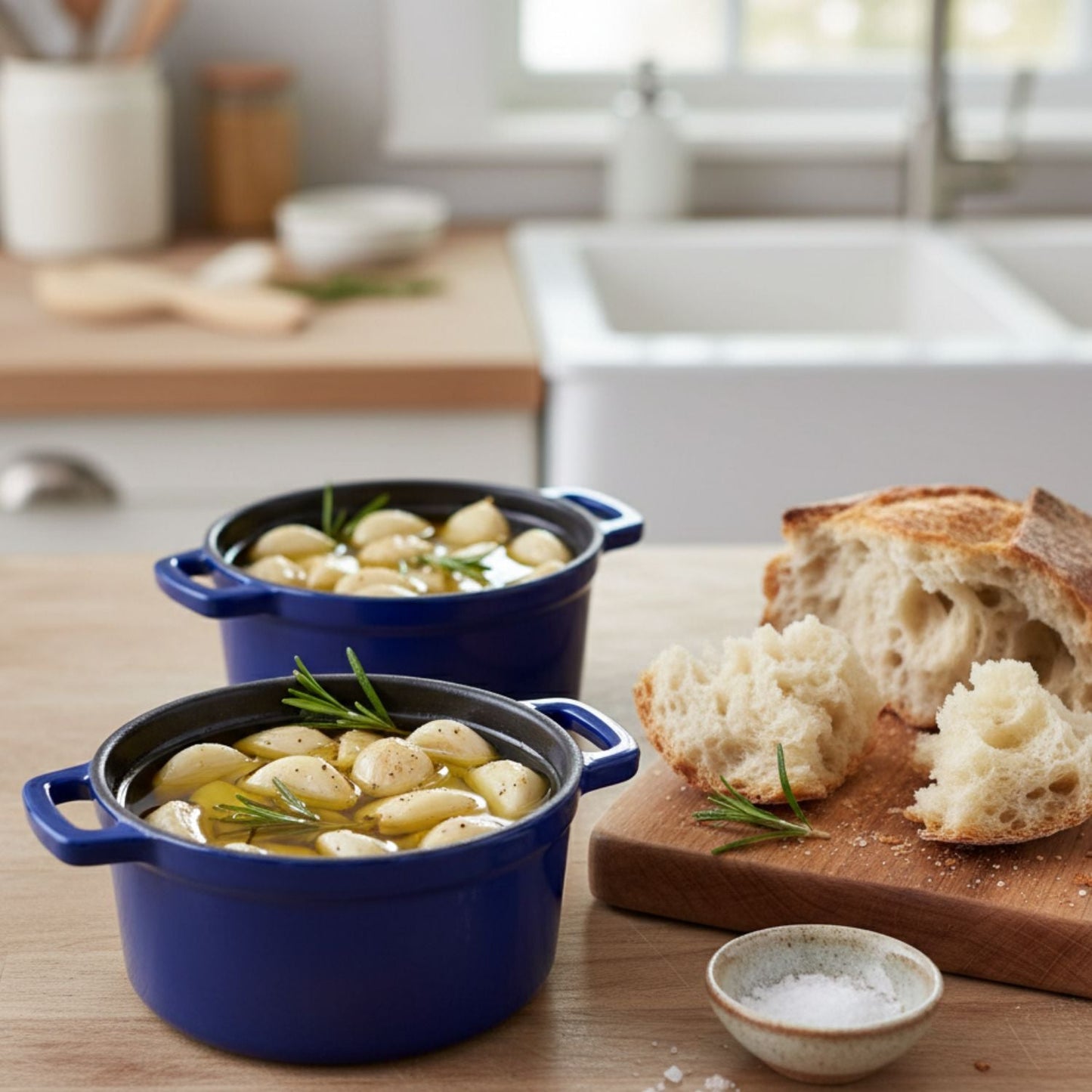 Mini Cast Iron Dutch Ovens, Set of 2