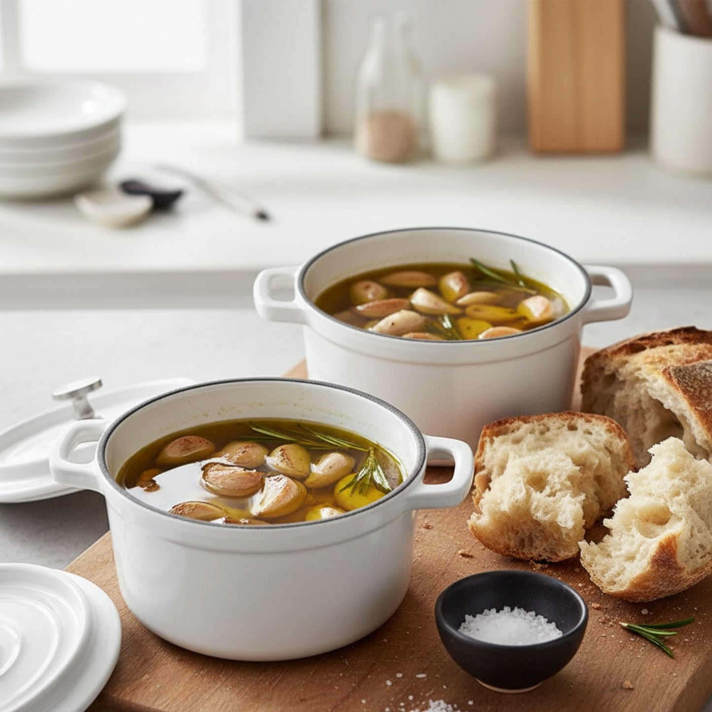 Mini Cast Iron Dutch Ovens, Set of 2