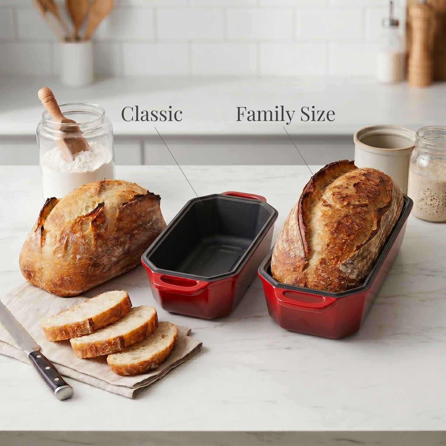Enamelled Cast Iron Loaf Pan (Set of 2)