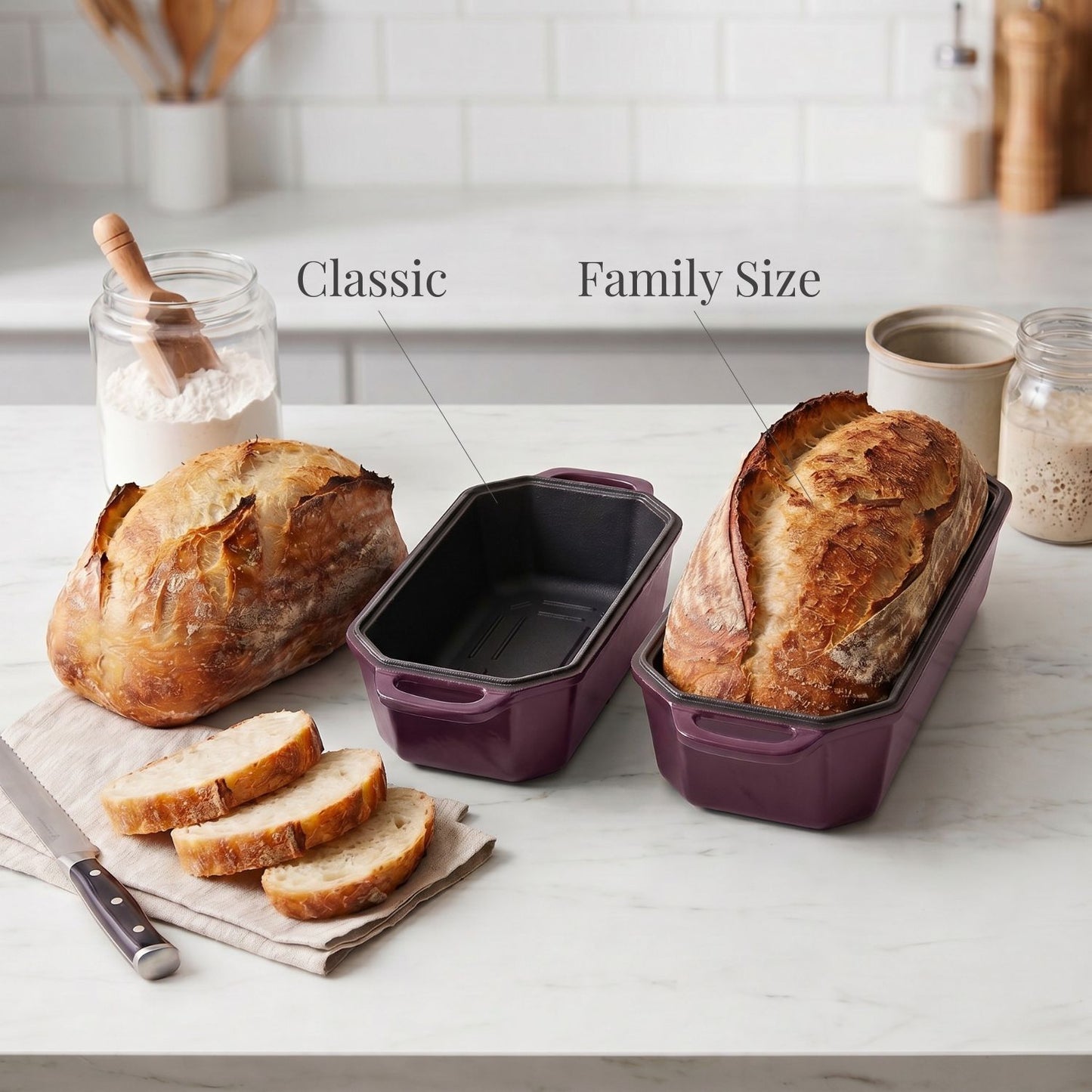 Enamelled Cast Iron Loaf Pan (Set of 2)