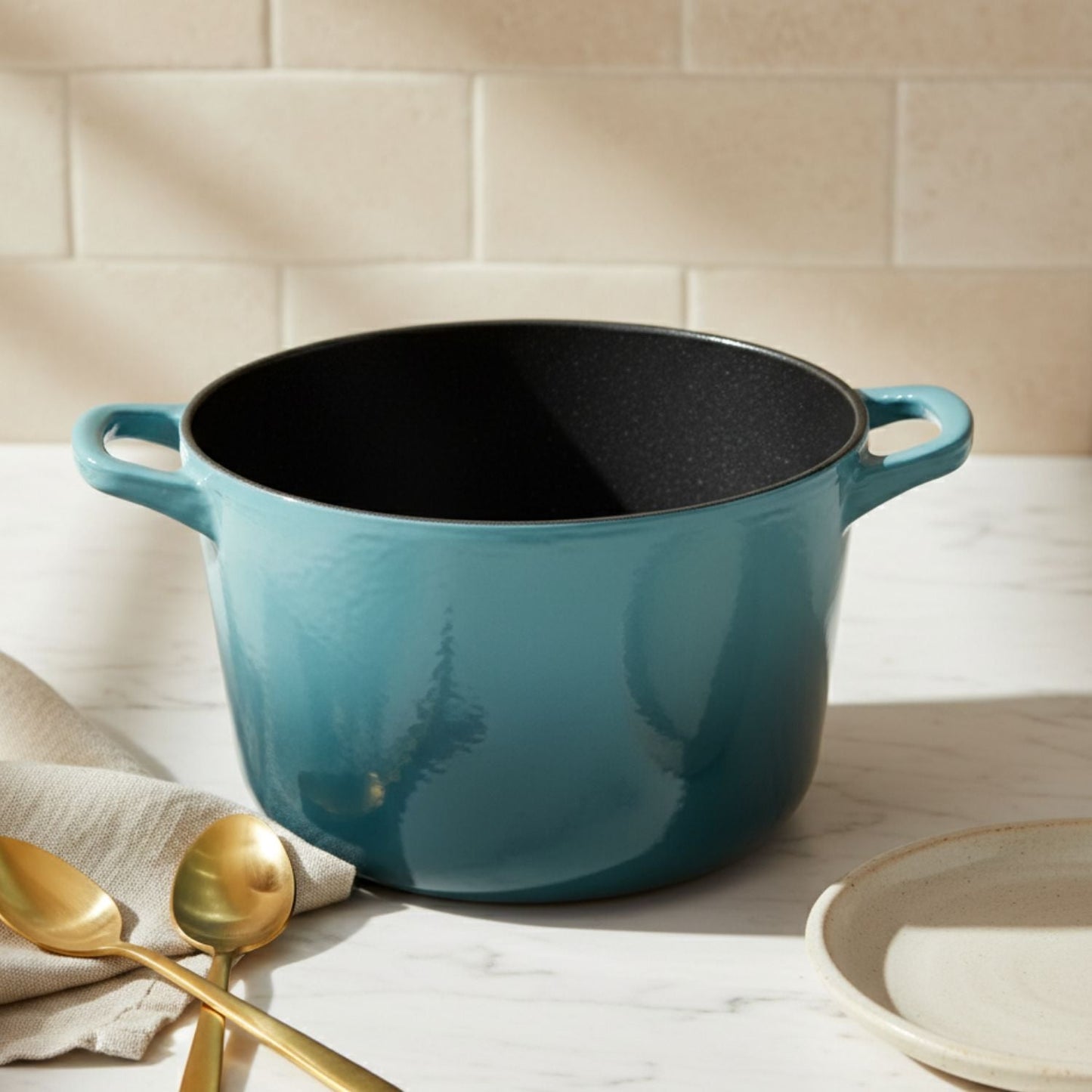 Enamelled Cast Iron Rice Pot