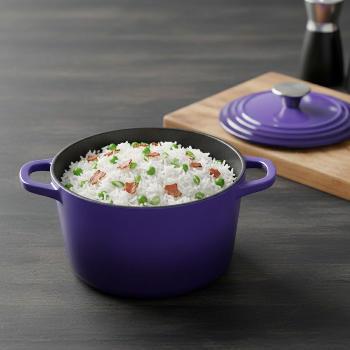 Enamelled Cast Iron Rice Pot