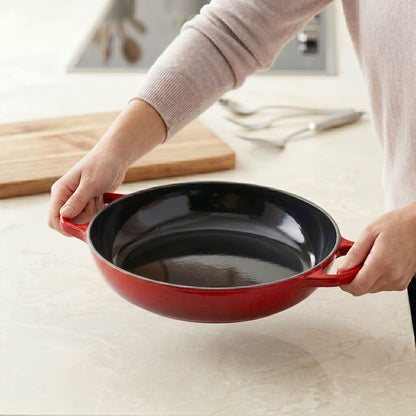 Enamelled Cast Iron Shallow Casserole