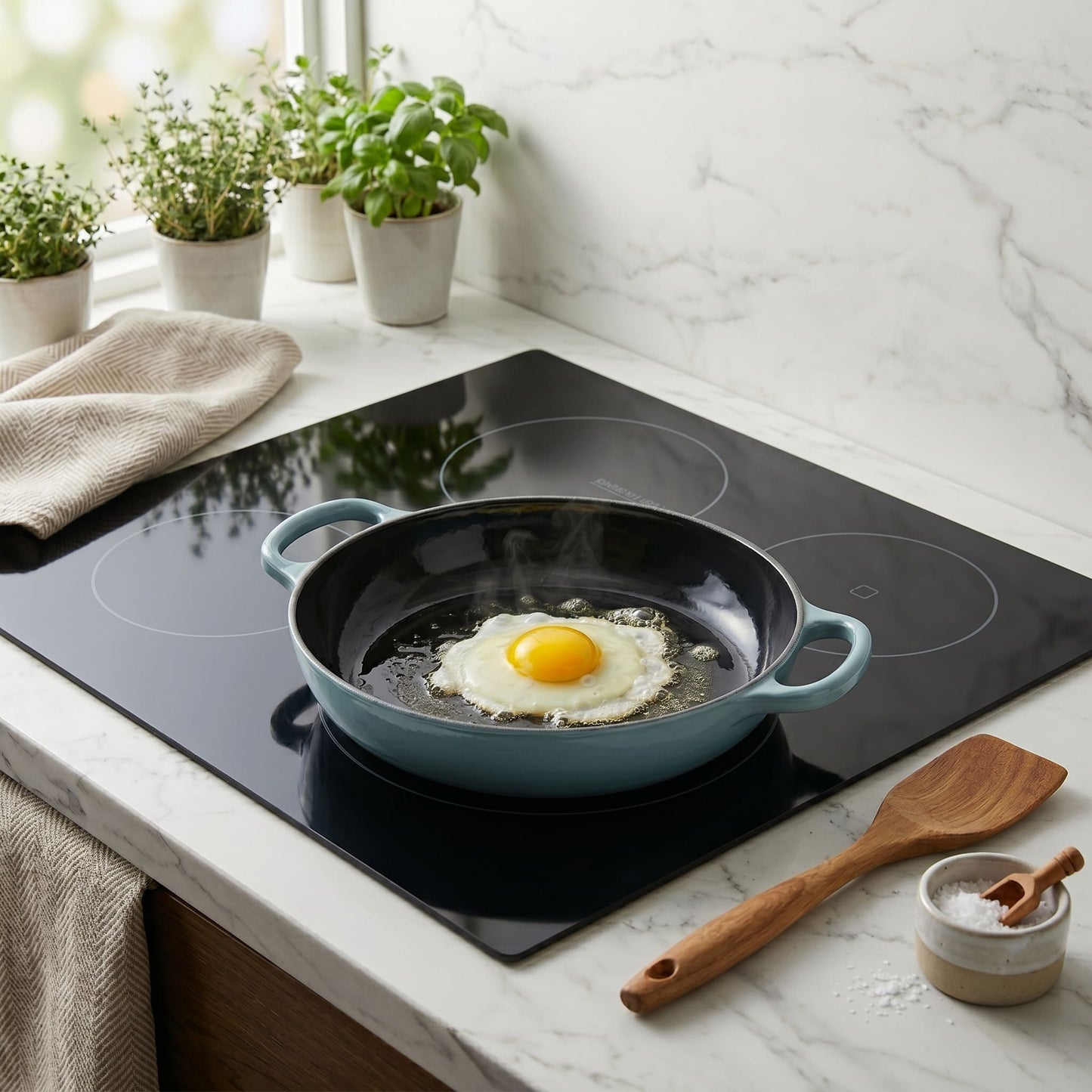 Enamelled Cast Iron Shallow Casserole