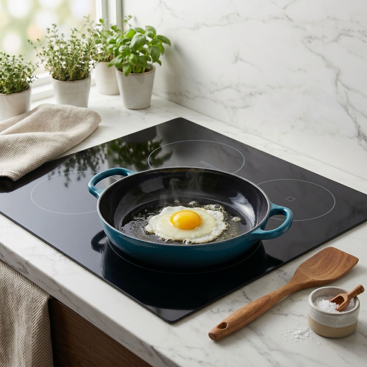 Enamelled Cast Iron Shallow Casserole