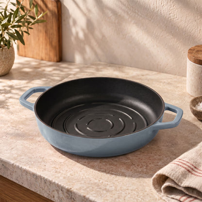 Cast Iron Bread Oven Misty Blue