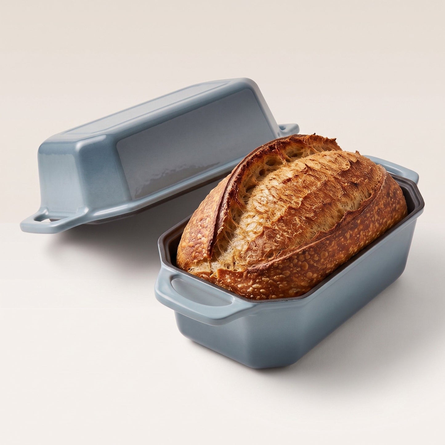 Enamelled Cast Iron Loaf Pan with Lid