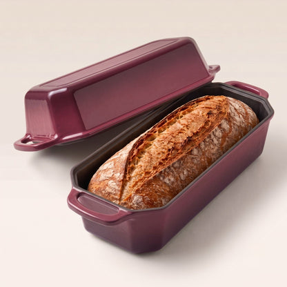 Enamelled Cast Iron Loaf Pan with Lid