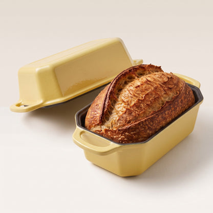 Enamelled Cast Iron Loaf Pan with Lid