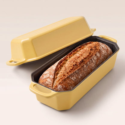 Enamelled Cast Iron Loaf Pan with Lid
