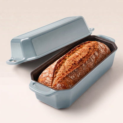 Enamelled Cast Iron Loaf Pan with Lid