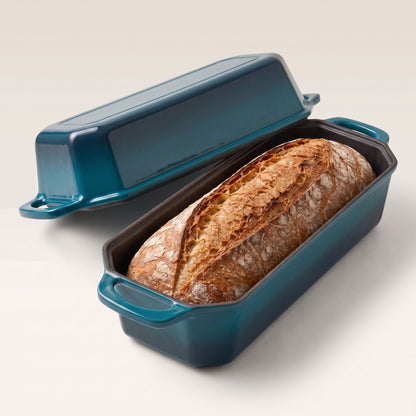 Enamelled Cast Iron Loaf Pan with Lid