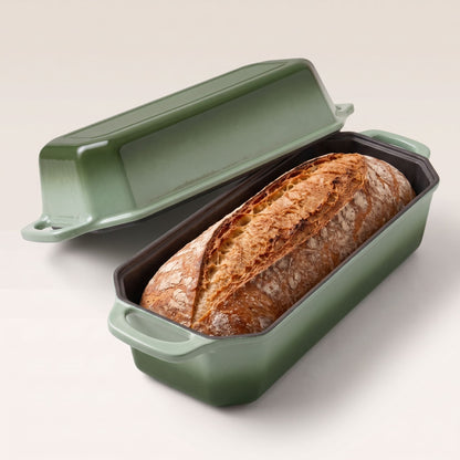 Enamelled Cast Iron Loaf Pan with Lid