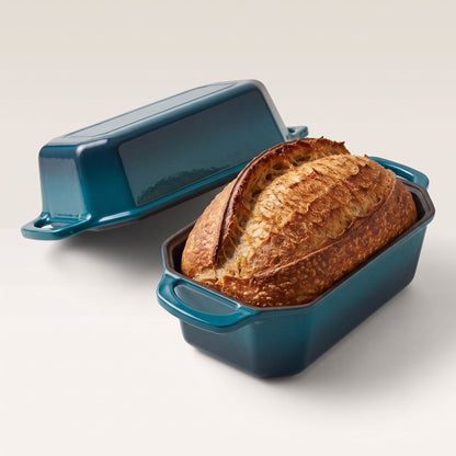 Enamelled Cast Iron Loaf Pan with Lid