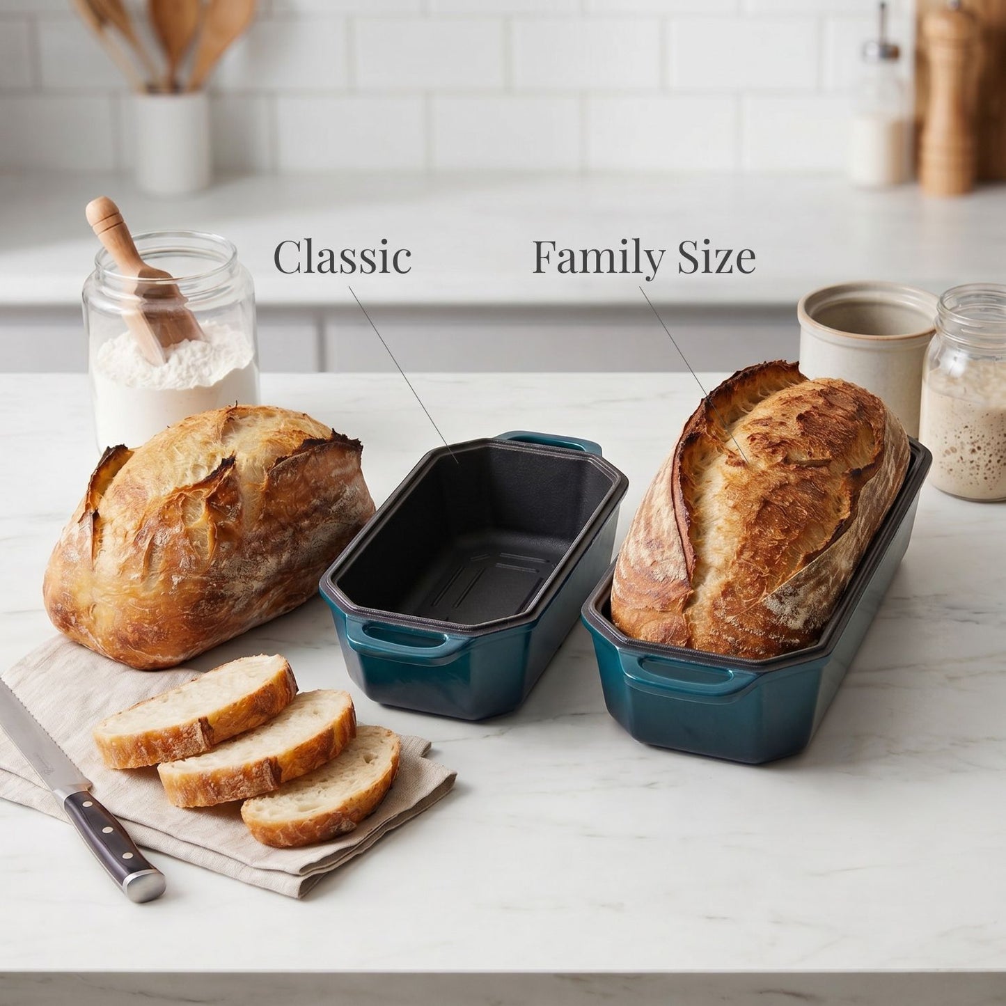 Enamelled Cast Iron Loaf Pan (Set of 2)