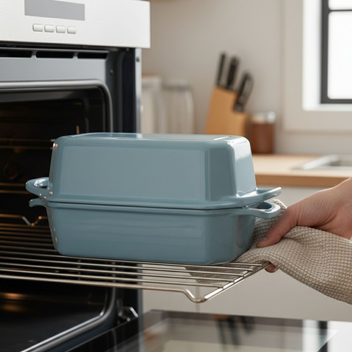 Enamelled Cast Iron Loaf Pan Set