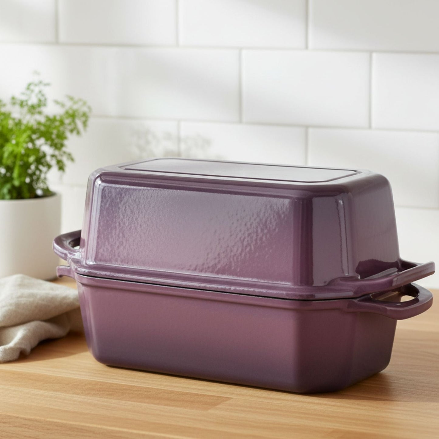 Enamelled Cast Iron Loaf Pan Set