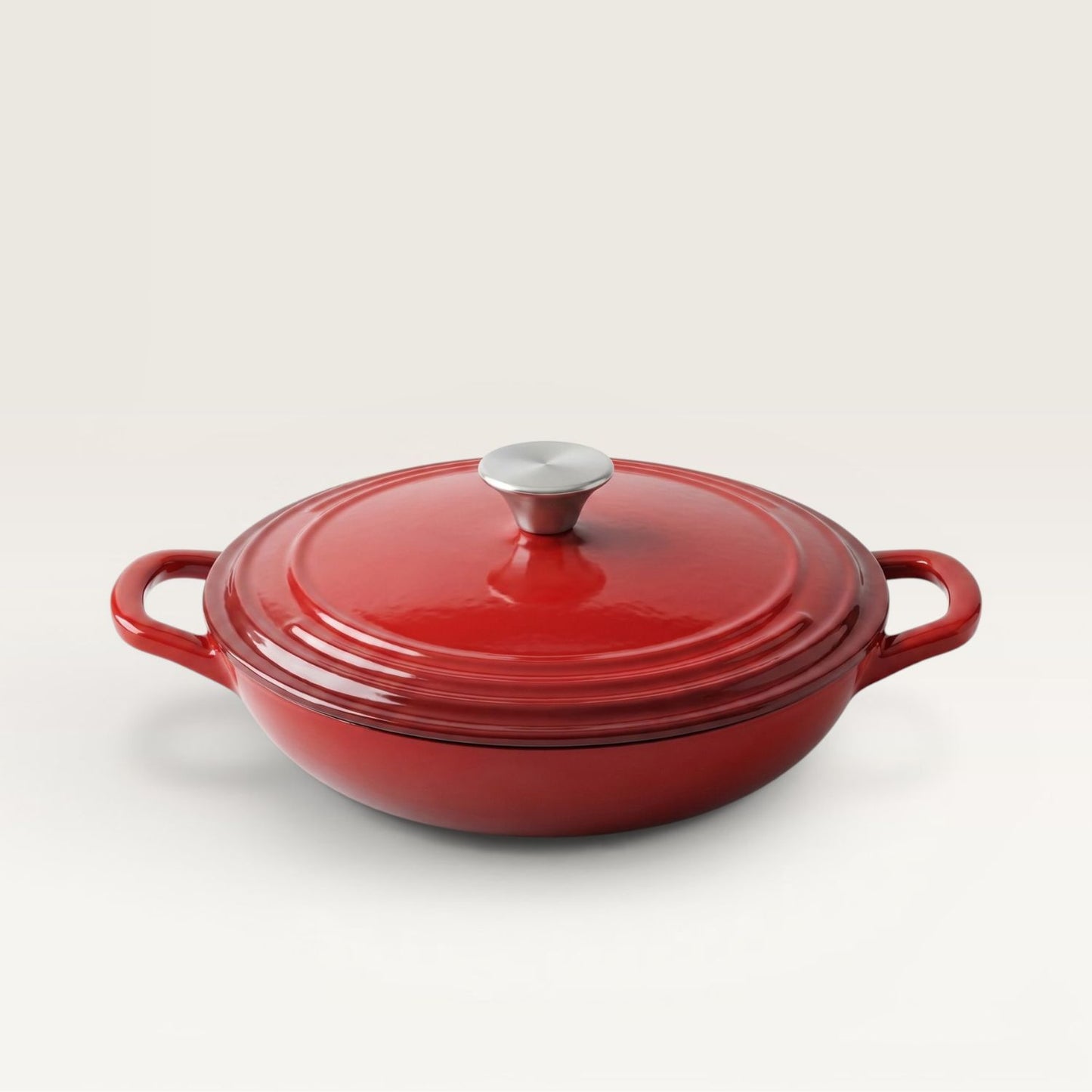 Enamelled Cast Iron Shallow Casserole