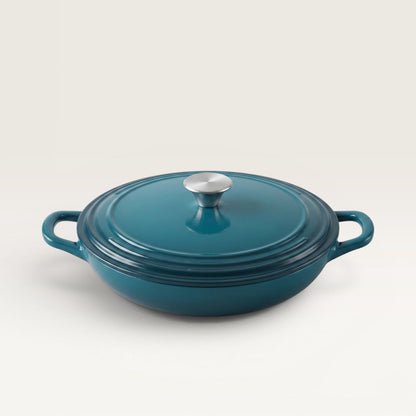 Enamelled Cast Iron Shallow Casserole