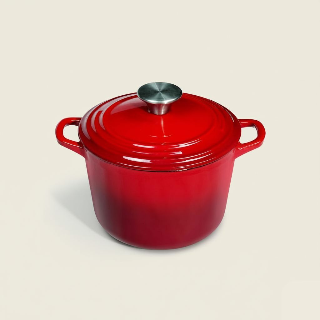 Enamelled Cast Iron Rice Pot